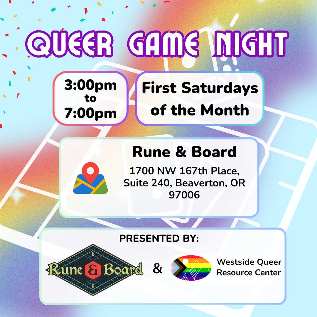 Queer Game Night @ Rune & Board (13+)