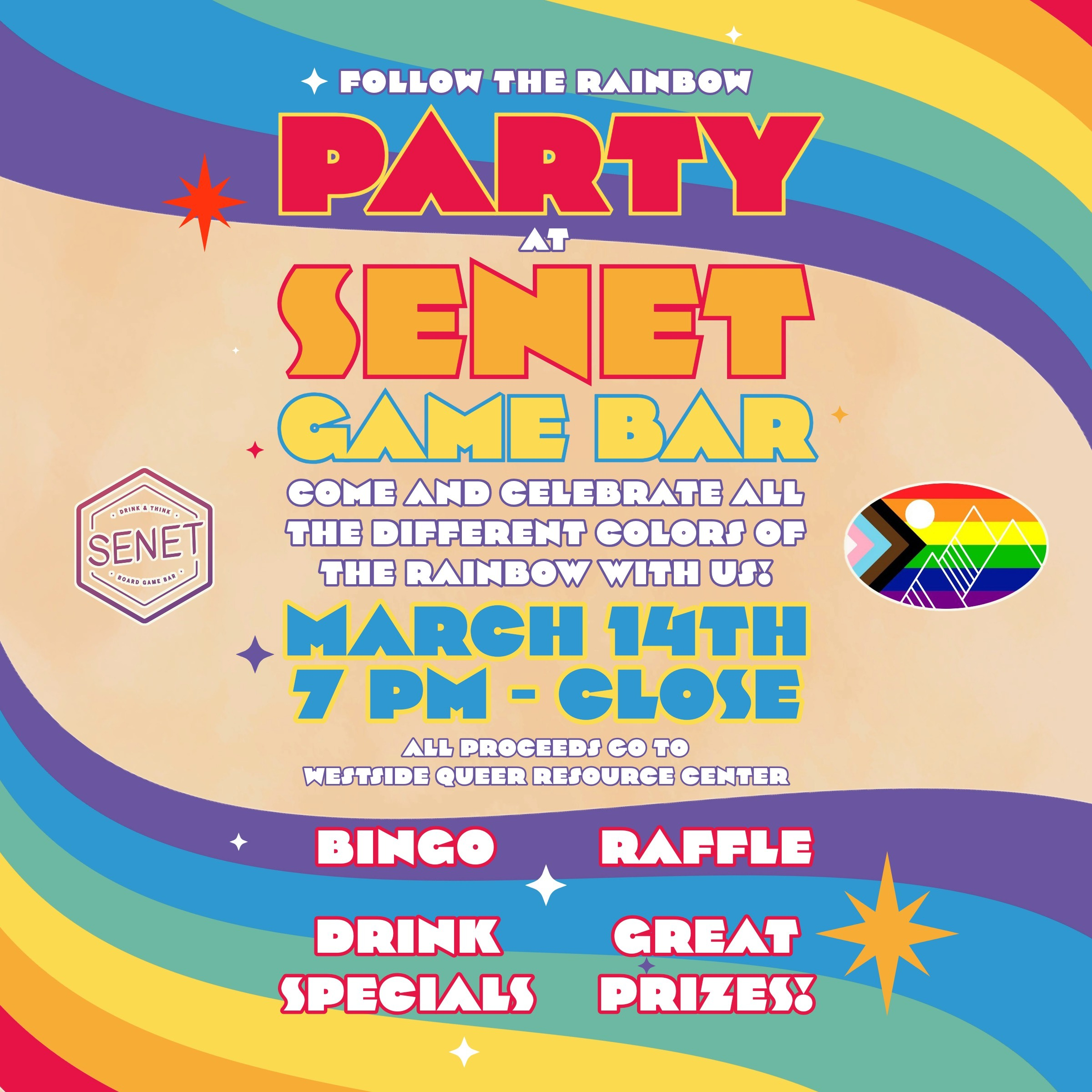 Senet's Follow the Rainbow Party